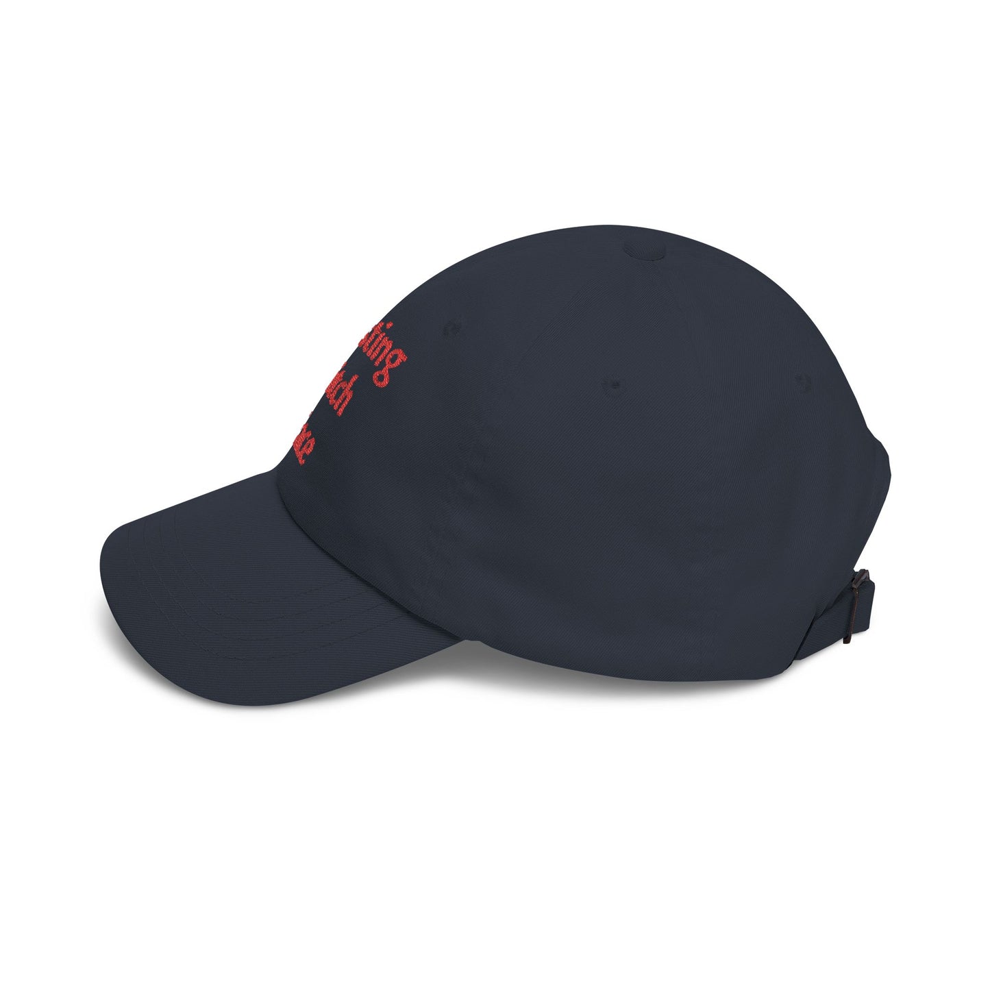 Embroidered 'Resisting Stitch Face' Dad Cap — Casual Cotton Baseball Hat