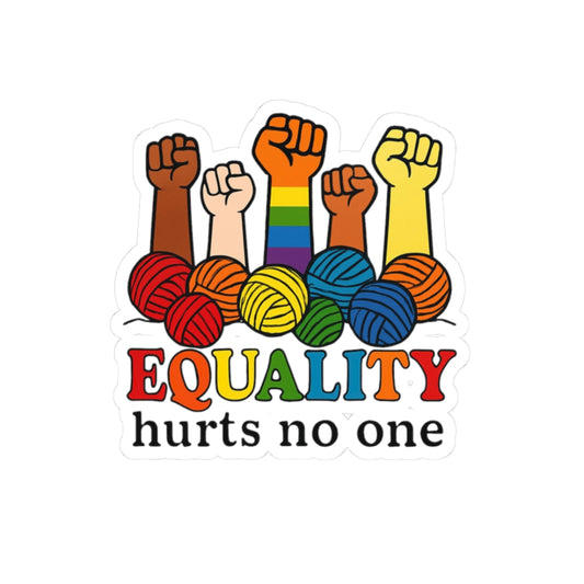 Equality Themed Kiss-Cut Stickers | Affirmation Decor, LGBTQ+ Gifts, Empowerment Decor, Identity Stickers, Pride Accessories