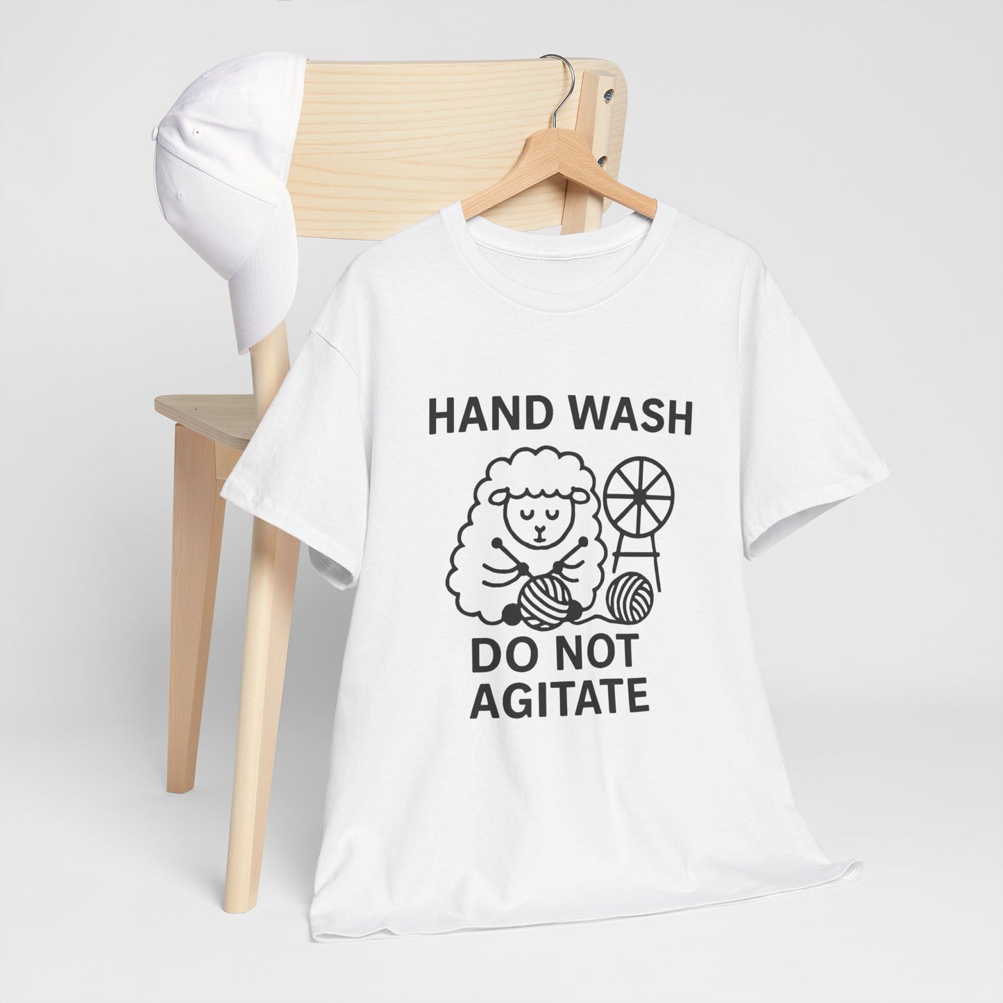 Hand Wash Do Not Agitate Funny Knitting Tee, Knitting Gift, Knitting Shirt, Craft Lover Shirt, Knitwear Tee, Knitting Tshirt