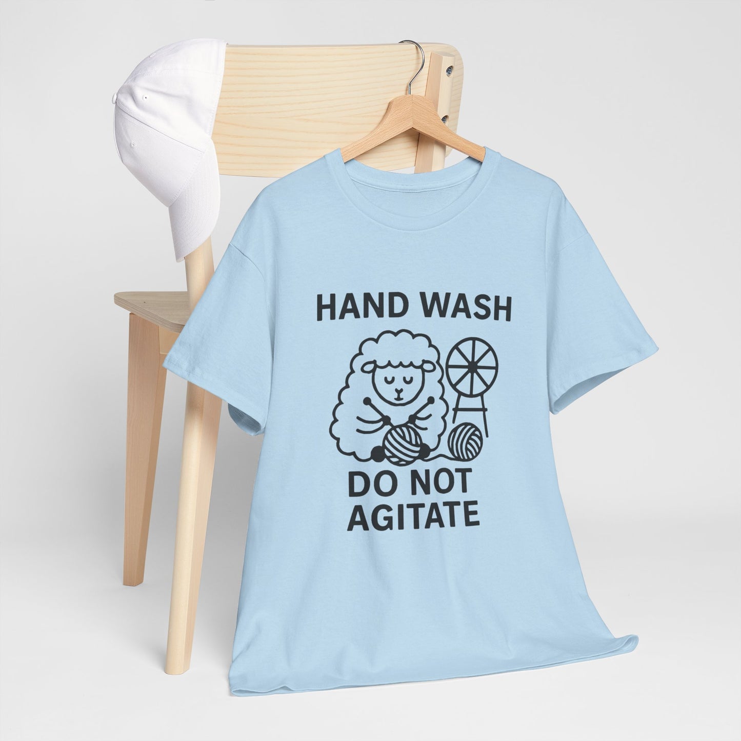Hand Wash Do Not Agitate Funny Knitting Tee, Knitting Gift, Knitting Shirt, Craft Lover Shirt, Knitwear Tee, Knitting Tshirt