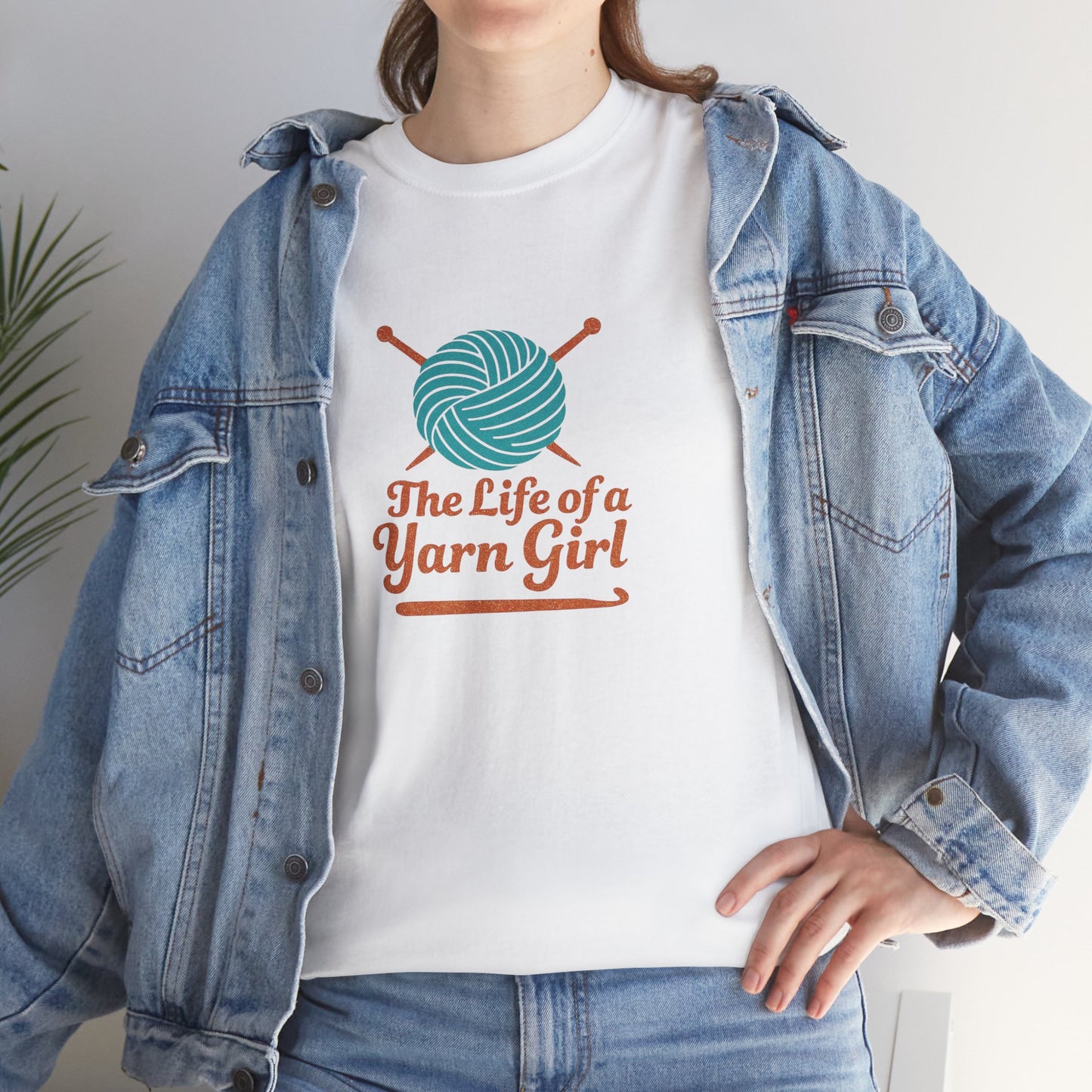 Yarn Lovers Unisex Tee - Crew Neck Yarn Girl Tshirt