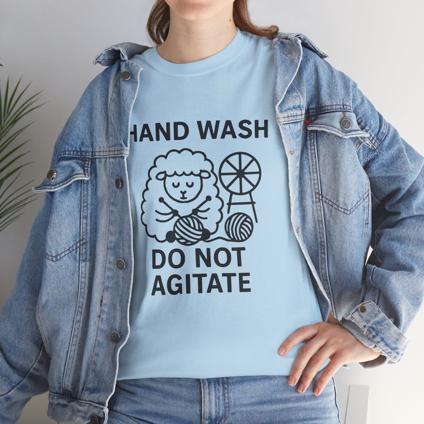 Hand Wash Do Not Agitate Funny Knitting Tee, Knitting Gift, Knitting Shirt, Craft Lover Shirt, Knitwear Tee, Knitting Tshirt
