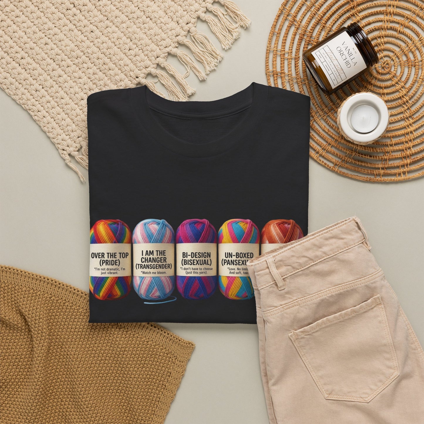Pride Yarn Knit Graphic Tee