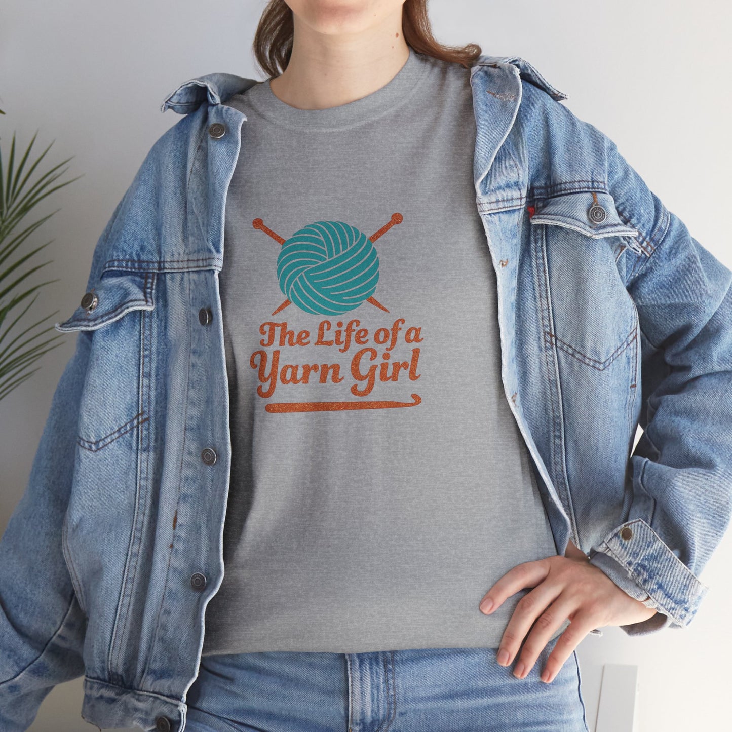 Yarn Lovers Unisex Tee - Crew Neck Yarn Girl Tshirt