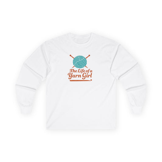Yarn Girl Long Sleeve Tee, Taylor inspired design, Gift for Yarn Lover, Gift for Knitter, Gift for Crocheter
