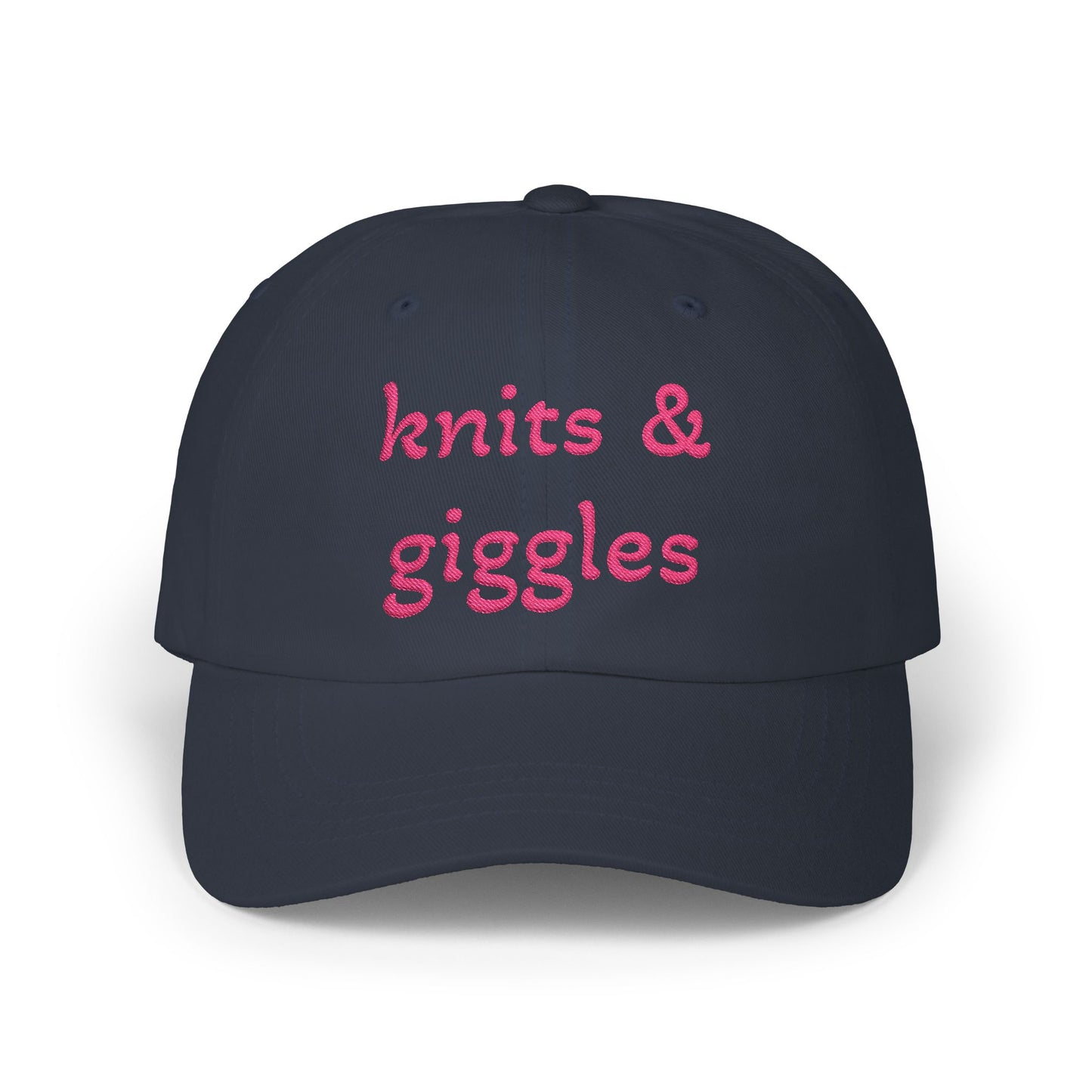 Knits & Giggles Embroidered Dad Cap