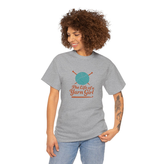 Yarn Lovers Unisex Tee - Crew Neck Yarn Girl Tshirt
