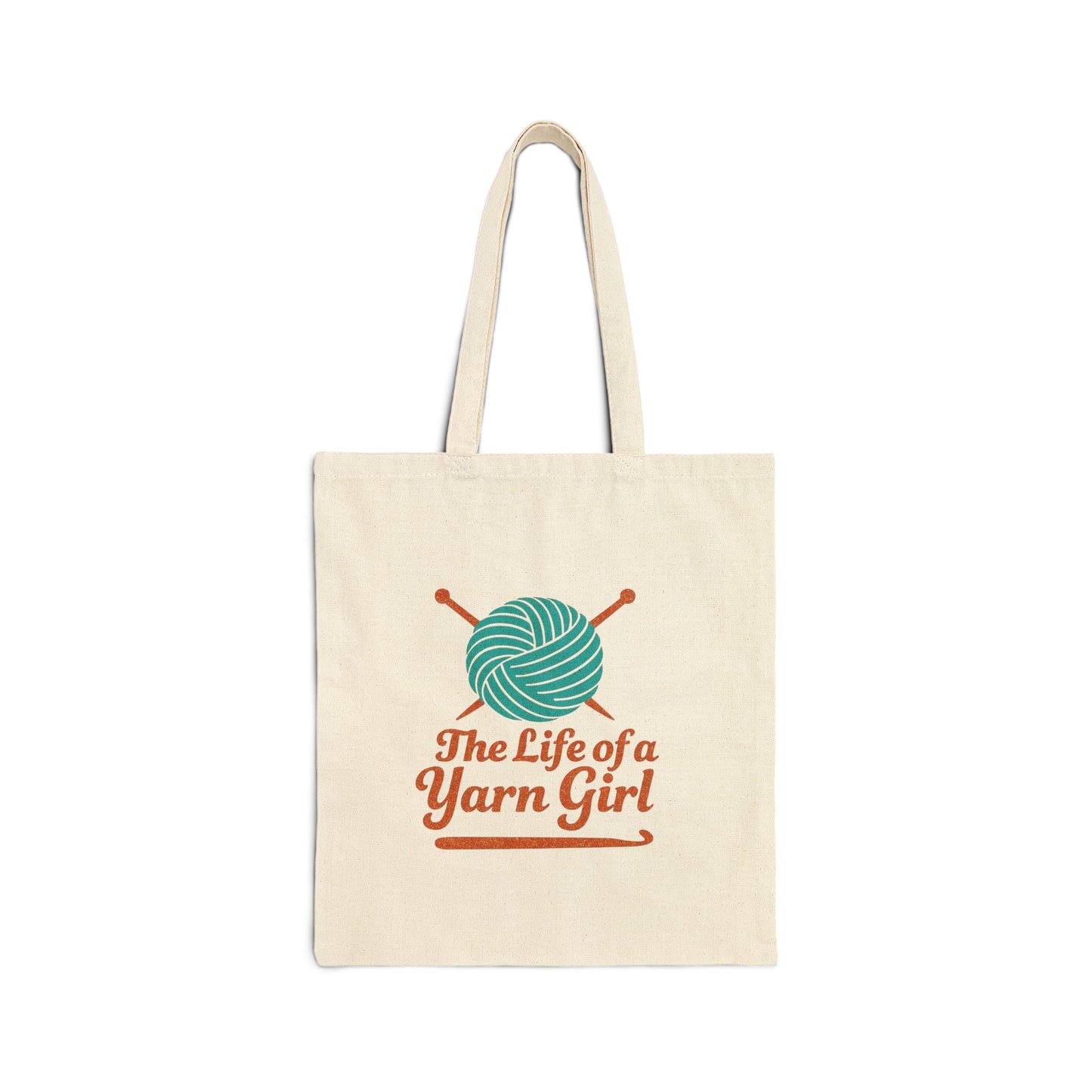Yarn Girl Tote Bag, Project Bag, Tote Bag, Gift for Knitter, Gift for Crocheter, Gift for Yarn Lover