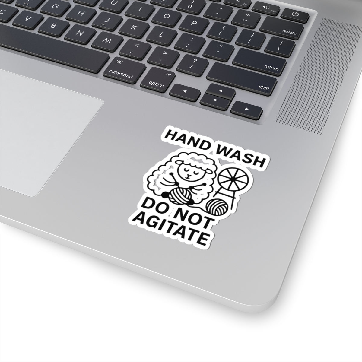 Kiss-Cut Stickers Hand Wash Do Not Agitate Sticker - Gift for Knitters
