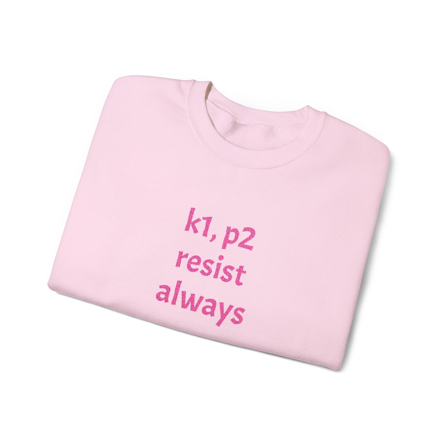 Resist Always — Minimalist Activist Pullover Unisex Heavy Blend™ Crewneck Sweatshirt