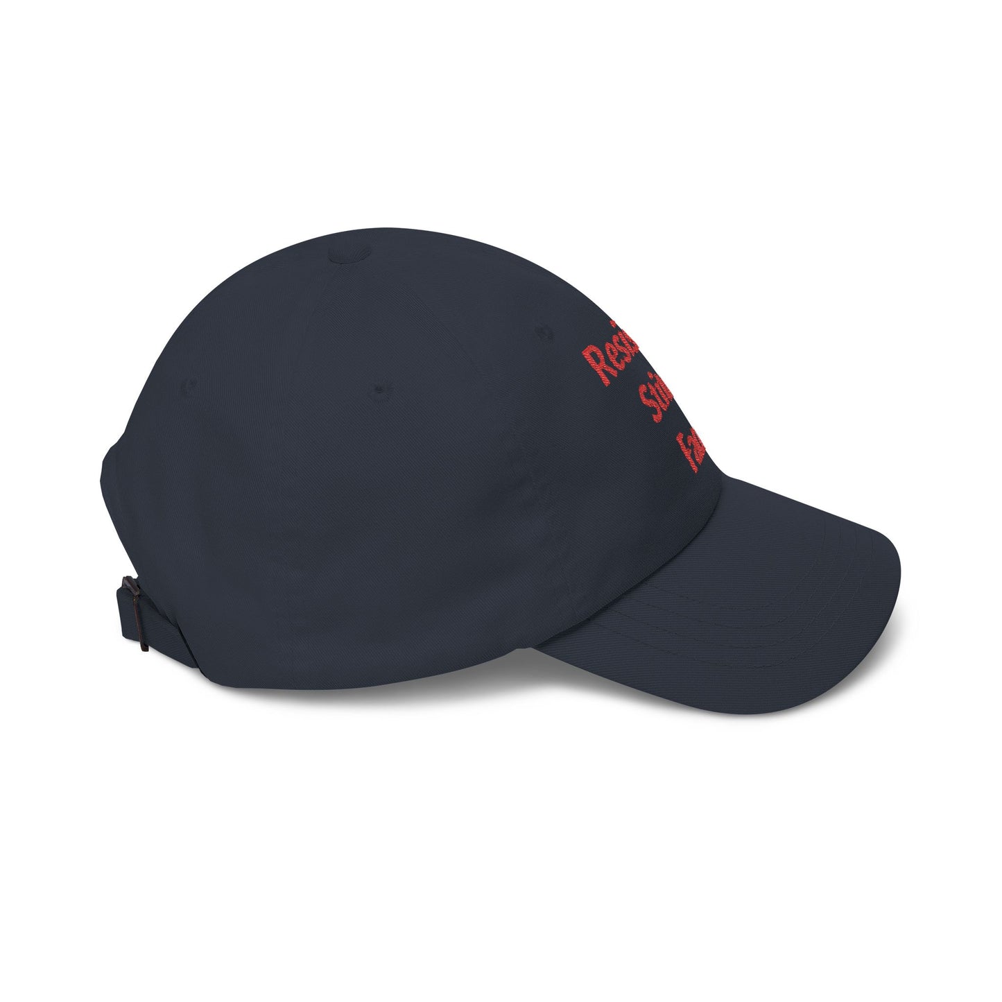 Embroidered 'Resisting Stitch Face' Dad Cap — Casual Cotton Baseball Hat