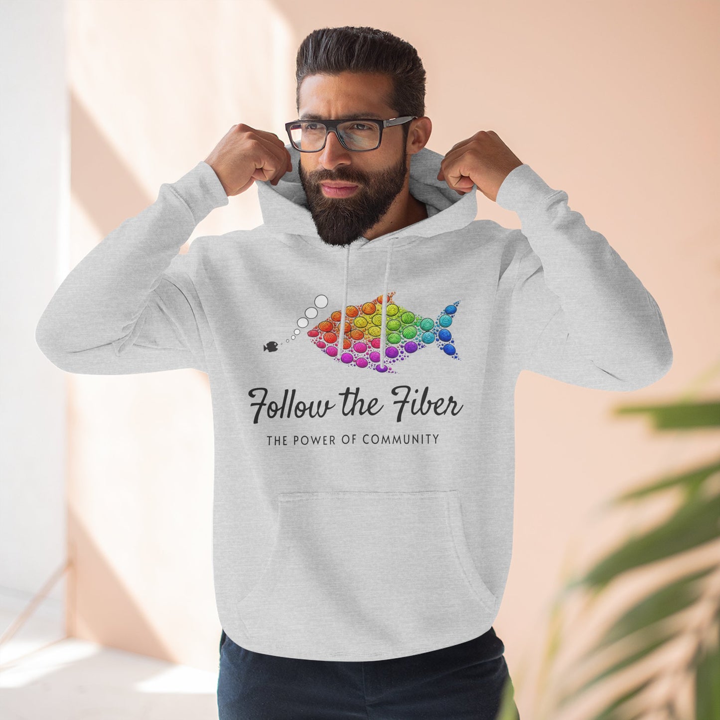 Follow the Fiber Hoodie — The Power of Community Pride Fleece